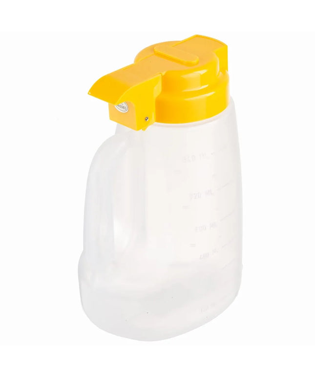 Bình Đựng Syrup Chống Nhỏ Giọt Tablecraft PP32Y Option™ Tròn 946 ml - Polypropylene, Nắp Nhựa Vàng