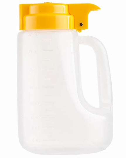 Bình Đựng Syrup Chống Nhỏ Giọt Tablecraft PP32Y Option™ Tròn 946 ml - Polypropylene, Nắp Nhựa Vàng
