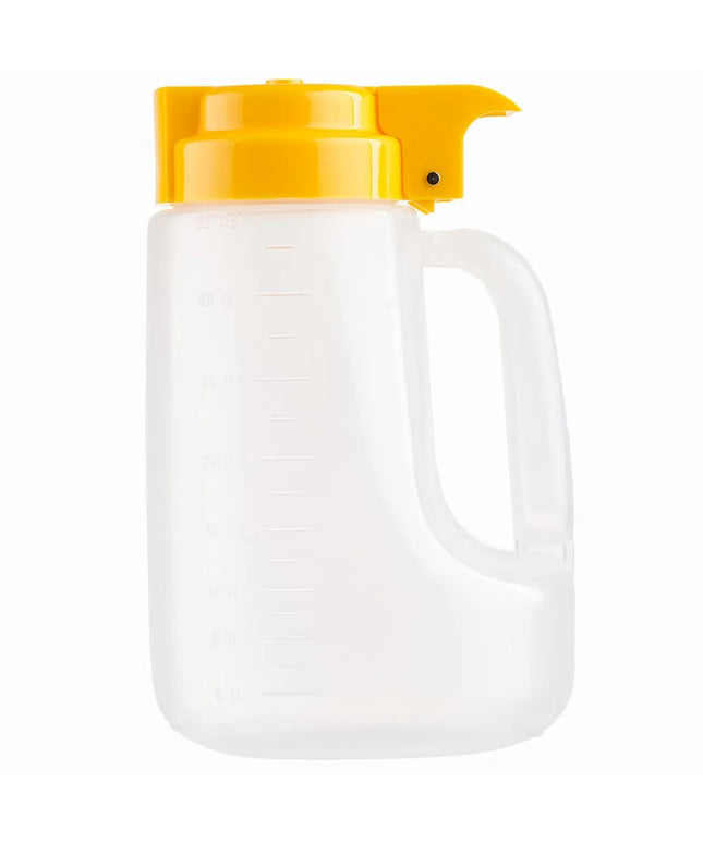 Bình Đựng Syrup Chống Nhỏ Giọt Tablecraft PP32Y Option™ Tròn 946 ml - Polypropylene, Nắp Nhựa Vàng