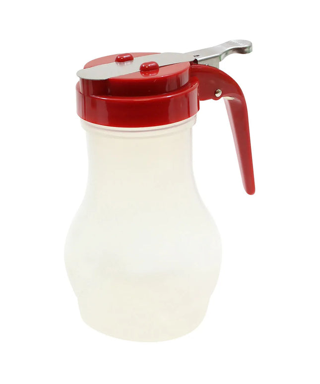 Bình Đựng Syrup Chống Nhỏ Giọt Tablecraft PP410RE Hình Giọt Nước 296 ml - Polypropylene, Nắp ABS Đỏ
