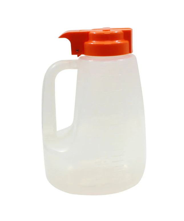Bình Đựng Syrup Chống Nhỏ Giọt Tablecraft PP64X Option™ Tròn 1.9 l - Polypropylene, Nắp Nhựa Cam