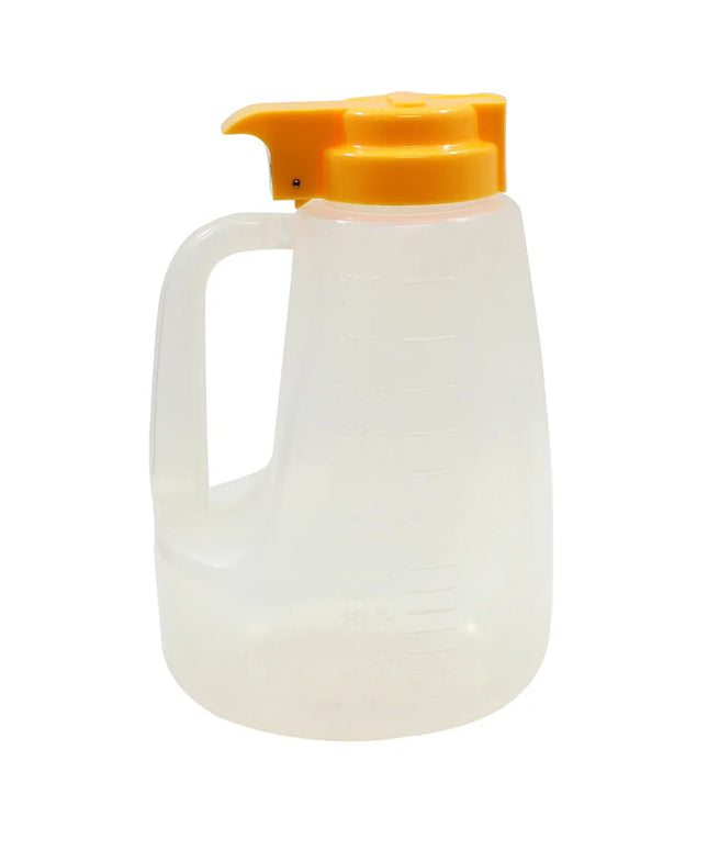 Bình Đựng Syrup Chống Nhỏ Giọt Tablecraft PP64Y Option™ Tròn 1.9 l - Polypropylene, Nắp Nhựa Vàng