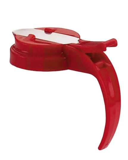 Bình Đựng Syrup Chống Nhỏ Giọt Vollrath 1606-02 Dripcut® Hình Giọt Nước 207 ml - Polycarbonate, Nắp Nhựa Đỏ