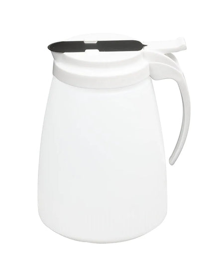 Bình Đựng Syrup Chống Nhỏ Giọt Vollrath 4748-05 Dripcut® Hình Trụ 1.4 l - Polyethylene Trắng, Nắp Nhựa Trắng