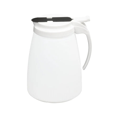 Bình Đựng Syrup Chống Nhỏ Giọt Vollrath 4748-05 Dripcut® Hình Trụ 1.4 l - Polyethylene Trắng, Nắp Nhựa Trắng