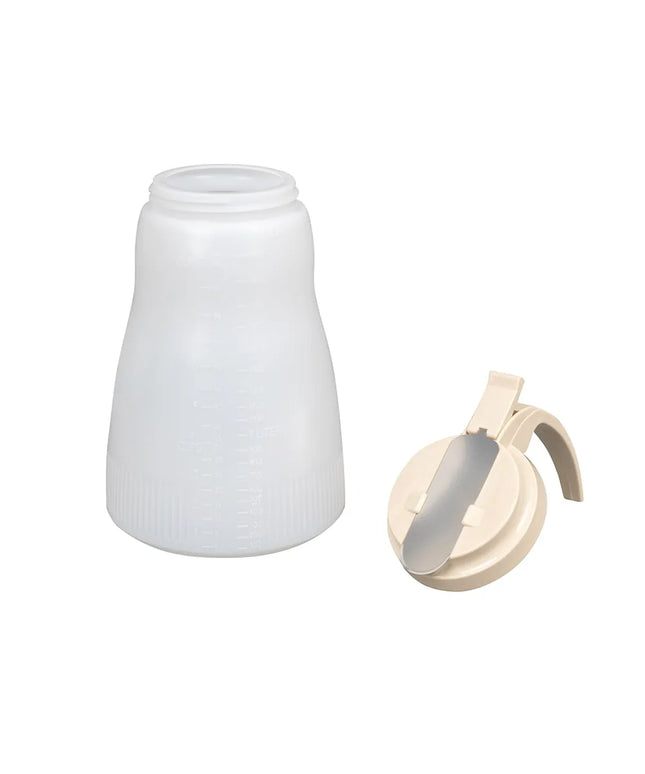 Bình Đựng Syrup Chống Nhỏ Giọt Vollrath 4864-18 Dripcut® Hình Trụ 1.9 l - Polyethylene Trắng, Nắp Nhựa Almond
