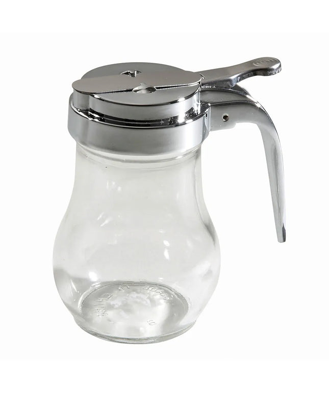Bình Đựng Syrup Chống Nhỏ Giọt Winco G-115 Hình Giọt Nước 177 ml - Thủy Tinh, Nắp Mạ Chrome