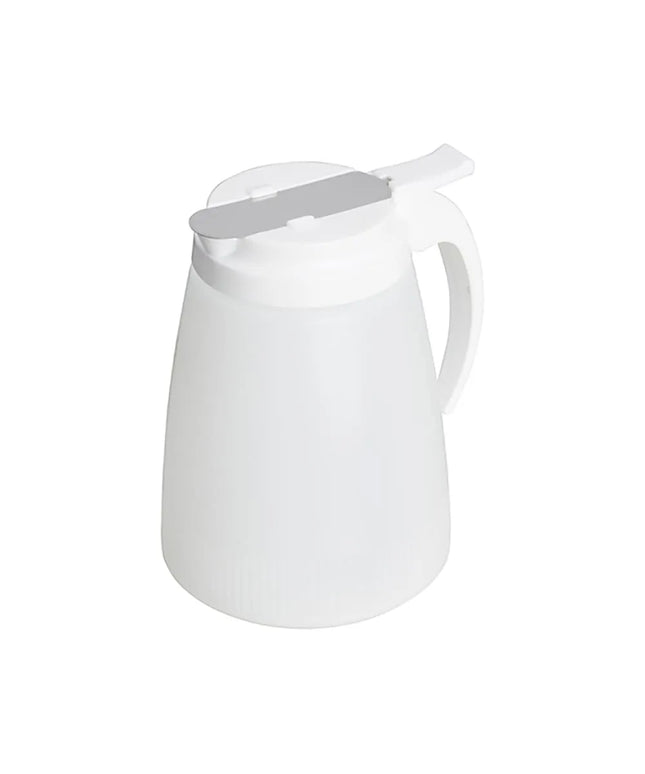 Bình Đựng Syrup Chống Nhỏ Giọt Winco PSUD-32 Hình Trụ 946 ml - Nhựa Trắng, Nắp Nhựa Trắng