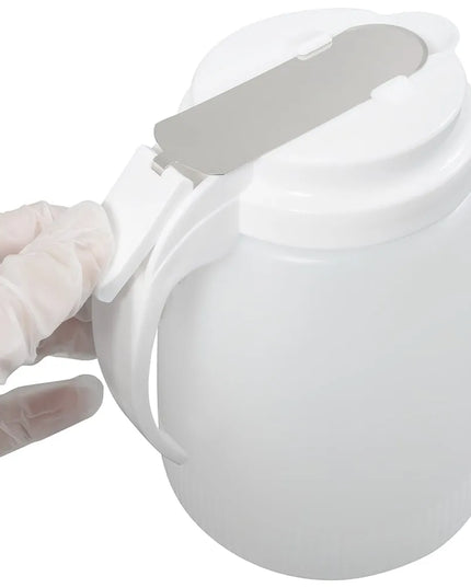 Bình Đựng Syrup Chống Nhỏ Giọt Winco PSUD-48 Hình Trụ 1.4 l - Nhựa Trắng, Nắp Nhựa Trắng