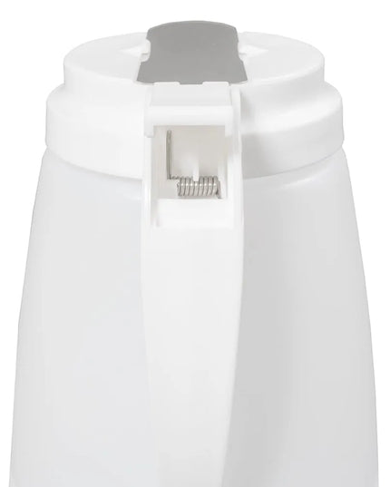 Bình Đựng Syrup Chống Nhỏ Giọt Winco PSUD-48 Hình Trụ 1.4 l - Nhựa Trắng, Nắp Nhựa Trắng