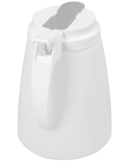 Bình Đựng Syrup Chống Nhỏ Giọt Winco PSUD-48 Hình Trụ 1.4 l - Nhựa Trắng, Nắp Nhựa Trắng