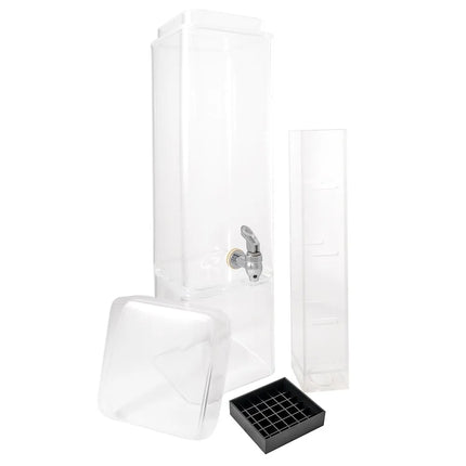 Bình Đựng Thức Uống Cal-Mil 1112-3AINF 11.4 lít Ngâm Hương Liệu - Bình Nhựa, Đế Trong Suốt