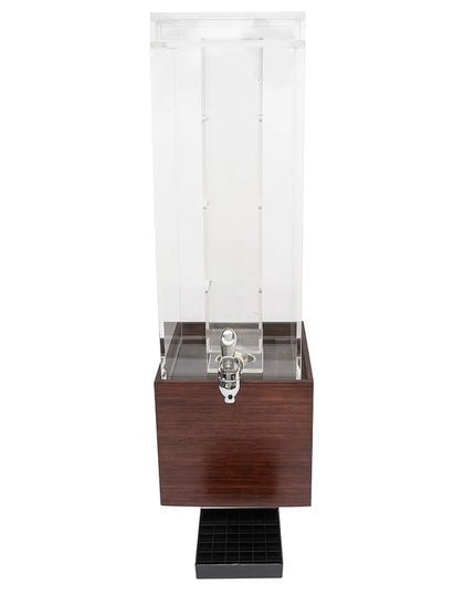 Bình Đựng Thức Uống Cal-Mil 1527-3INF-52 11.4 lít Ngăn Trái Cây - Bình Nhựa, Đế Gỗ Tối Màu