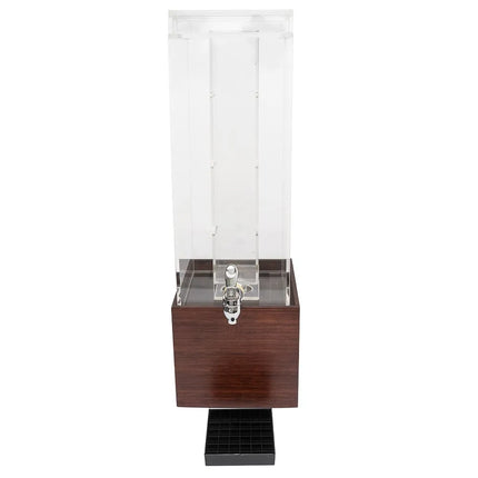 Bình Đựng Thức Uống Cal-Mil 1527-3INF-52 11.4 lít Ngăn Trái Cây - Bình Nhựa, Đế Gỗ Tối Màu
