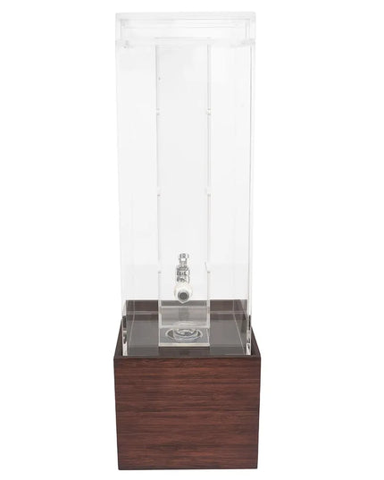 Bình Đựng Thức Uống Cal-Mil 1527-3INF-52 11.4 lít Ngăn Trái Cây - Bình Nhựa, Đế Gỗ Tối Màu
