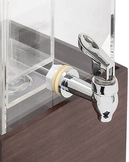 Bình Đựng Thức Uống Cal-Mil 1527-3INF-52 11.4 lít Ngăn Trái Cây - Bình Nhựa, Đế Gỗ Tối Màu