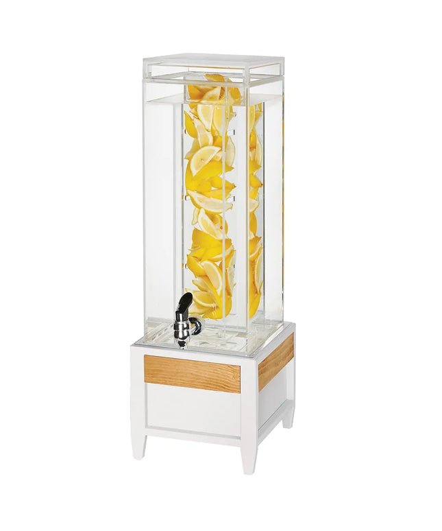 Bình Đựng Thức Uống Cal-Mil 22117-3INF-15 11.4 lít Ngăn Ngâm Hương Liệu - Bình Nhựa, Đế Kim Loại Trắng