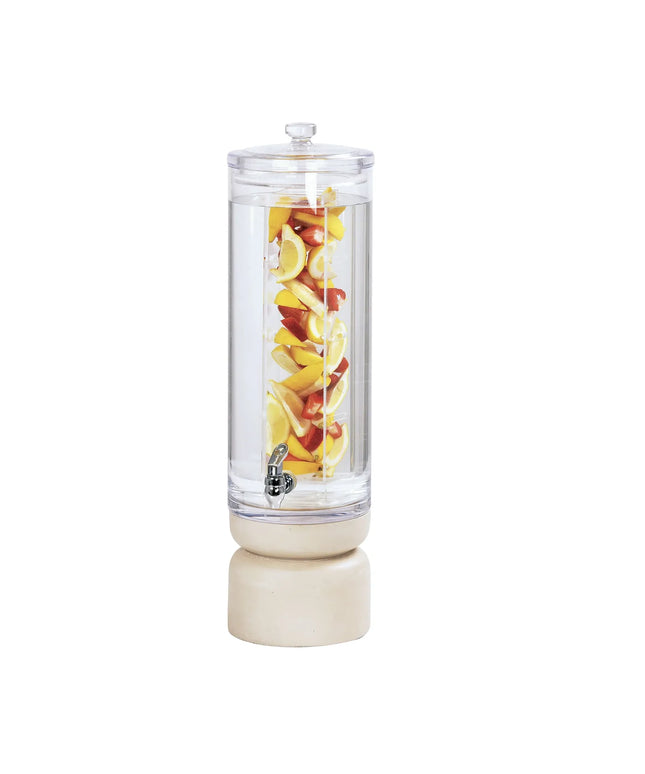 Bình Đựng Thức Uống Cal-Mil 22441-3INF-113 11.4 lít Ngăn Trái Cây - Bình Acrylic, Đế Gỗ Thông Trắng