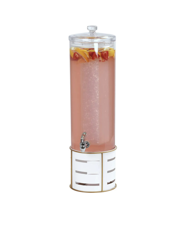 Bình Đựng Thức Uống Cal-Mil 22631-3-15 11.4 lít Ngăn Làm Lạnh - Bình Acrylic, Đế Kim Loại Trắng