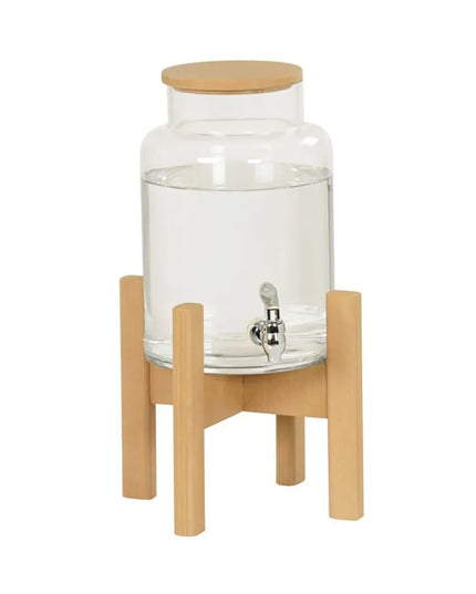 Bình Đựng Thức Uống Cal-Mil 23444-2-122 7.6 l Ống Làm Lạnh - Bình Acrylic, Đế Nâu