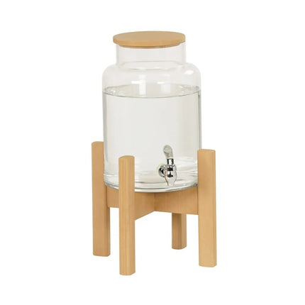 Bình Đựng Thức Uống Cal-Mil 23444-2-122 7.6 l Ống Làm Lạnh - Bình Acrylic, Đế Nâu