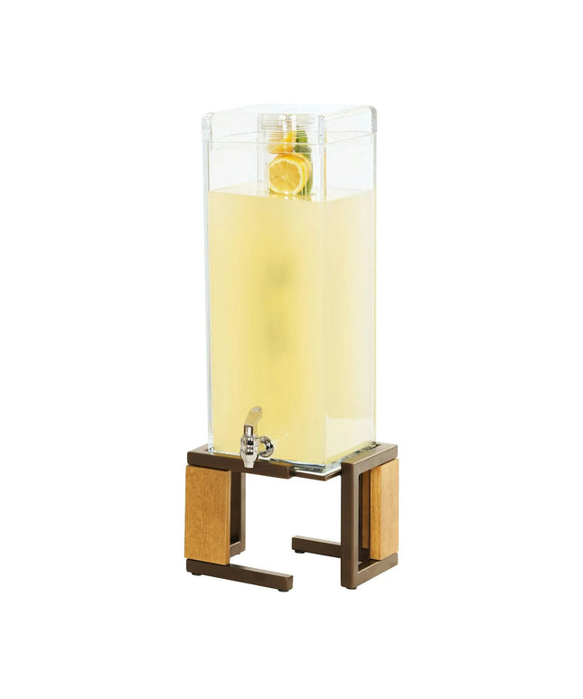 Bình Đựng Thức Uống Cal-Mil 3906-3INF-84 11.4 lít Ngăn Trái Cây - Bình Nhựa, Đế Gỗ/Đồng
