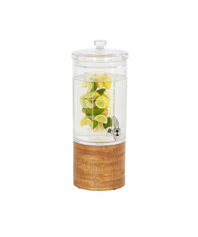 Bình Đựng Thức Uống Cal-Mil 4306-1INF-99 5.7 l Ngâm Hương Liệu - Bình Polycarbonate, Đế Gỗ Thông Rustic Pine