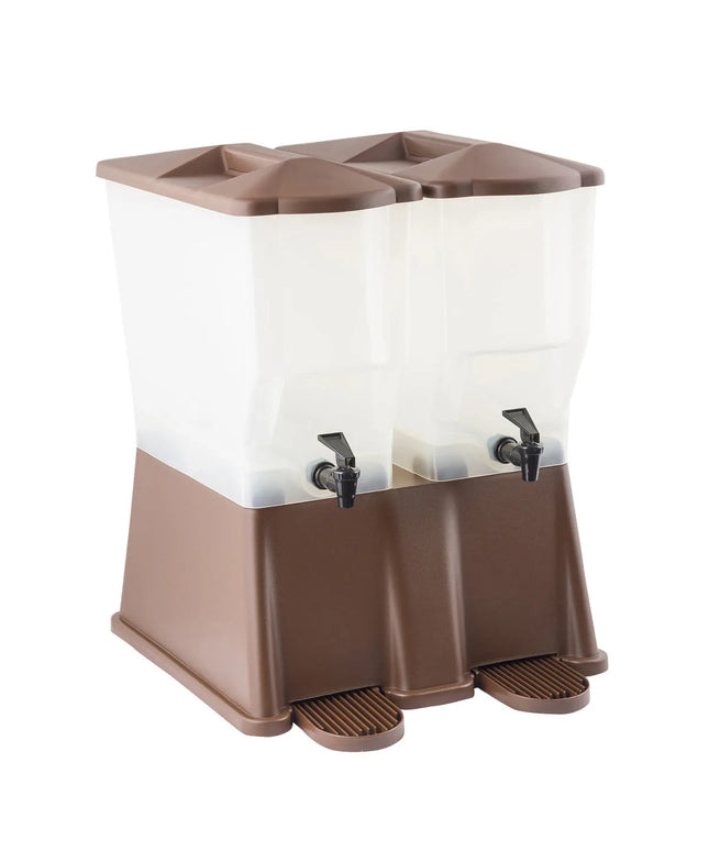 Bình Đựng Thức Uống Đôi Tablecraft TW54DP Nhựa 22.7 lít Đế Nâu