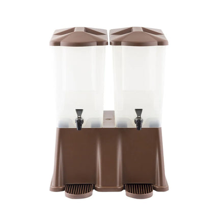 Bình Đựng Thức Uống Đôi Tablecraft TW54DP Nhựa 22.7 lít Đế Nâu