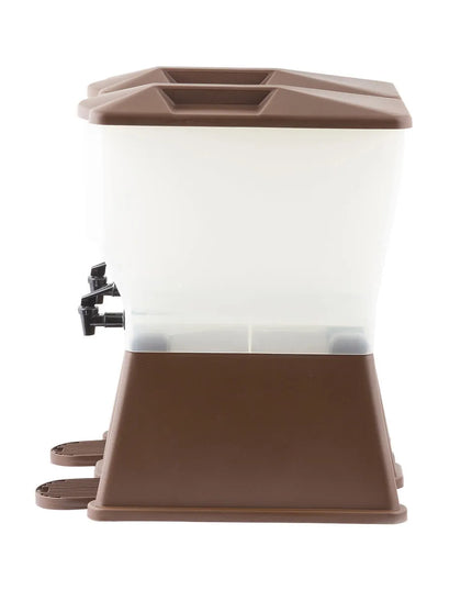 Bình Đựng Thức Uống Đôi Tablecraft TW54DP Nhựa 22.7 lít Đế Nâu
