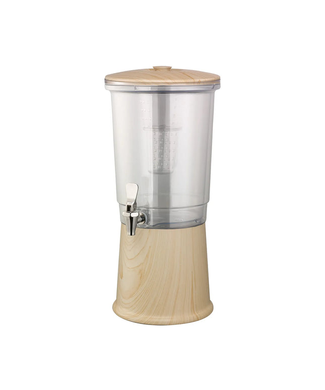 Bình Đựng Thức Uống Service Ideas CBDDW3GSSLW Tritan™ 11.4 lít Kèm Ống Ngâm Trái Cây Đế Vân Gỗ Sáng