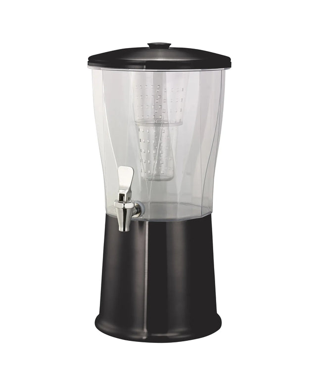 Bình Đựng Thức Uống Service Ideas CBDRT3BXSS Nhựa 11.4 lít Kèm Ống Ngâm Trái Cây Đế Black Onyx