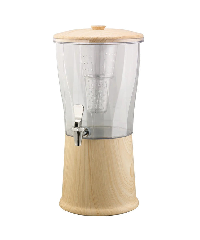 Bình Đựng Thức Uống Service Ideas CBDRT3LWSS Nhựa 11.4 lít Kèm Ống Ngâm Trái Cây Đế Vân Gỗ Sáng
