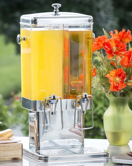 Bình Đựng Thức Uống Tablecraft 70 11.4 lít Ống Làm Lạnh - Bình Nhựa, Đế Inox
