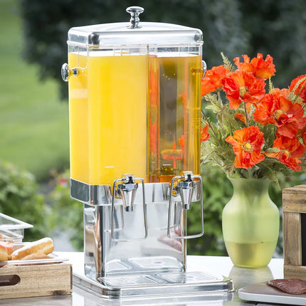 Bình Đựng Thức Uống Tablecraft 70 11.4 lít Ống Làm Lạnh - Bình Nhựa, Đế Inox