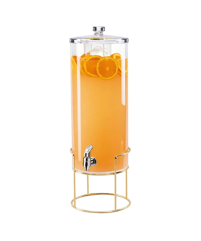 Bình Đựng Thức Uống Tròn Cal-Mil 22005-5INF-46 18.9 lít Ngăn Ngâm Hương Liệu - Bình Nhựa, Đế Khung Dây Đồng