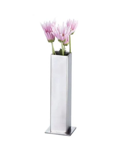 Bình Hoa Nhỏ Vuông Bề Mặt Mờ American Metalcraft SSBV1 Inox