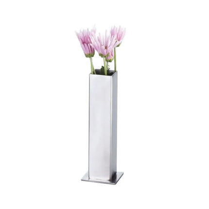 Bình Hoa Nhỏ Vuông Bề Mặt Mờ American Metalcraft SSBV1 Inox