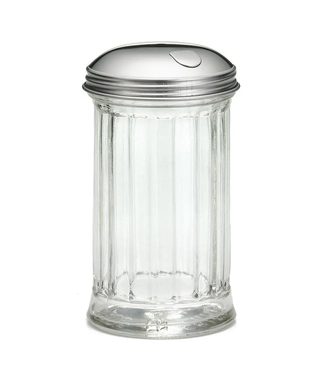 Bình Rót Đường Tablecraft 57S Thủy Tinh Khía Nắp Inox Lật Hông 355 ml (Bộ 12)