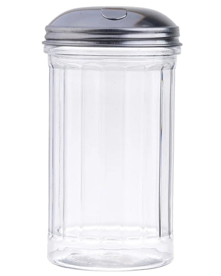 Bình Rót Đường Tablecraft 57S Thủy Tinh Khía Nắp Inox Lật Hông 355 ml (Bộ 12)