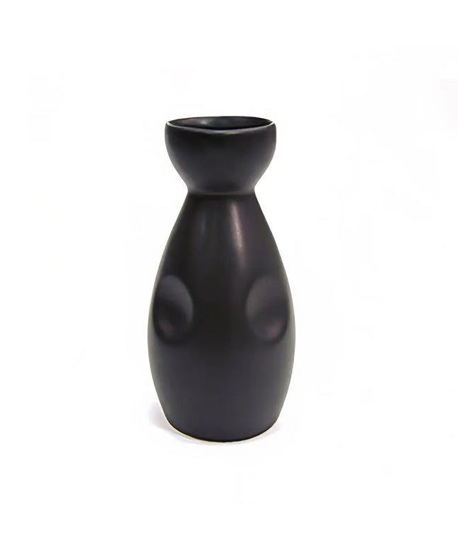 Bình Sake Kiểu Nhật CAC 666-WP-BLK 180 ml - Gốm, Đen