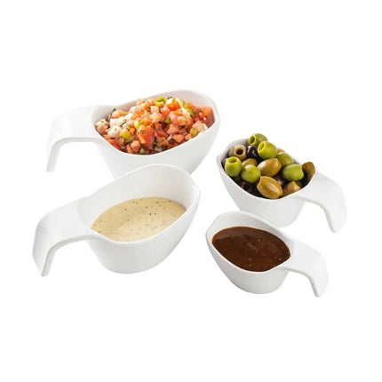 Bình Sốt Tablecraft 11677 89 ml, Melamine, Trắng