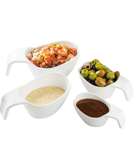 Bình Sốt Tablecraft 11679 237 ml, Melamine, Trắng