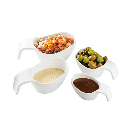 Bình Sốt Tablecraft 11679 237 ml, Melamine, Trắng