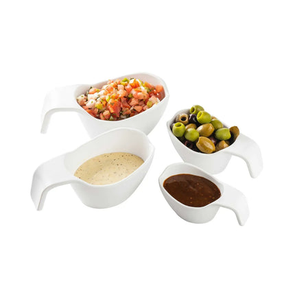 Bình Sốt Tablecraft 11680 355 ml, Melamine, Trắng