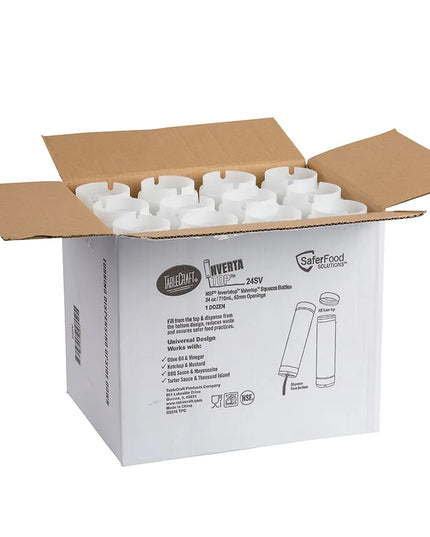 Bình Squeeze 2 Chiều Tablecraft 24SV ValveTop Miệng 63 mm 710 ml