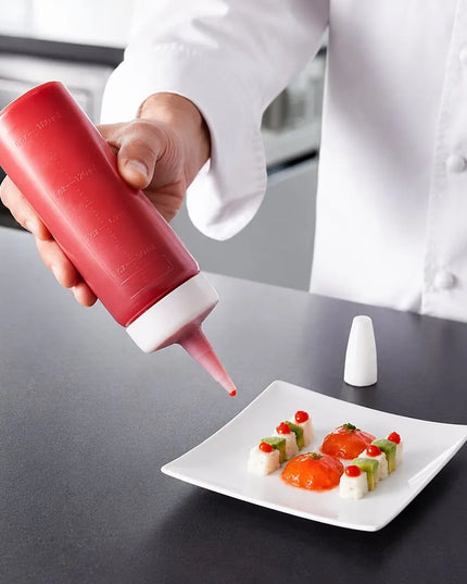 Bình Squeeze Araven 01376 355 ml - Nắp Trắng, Thân Trong