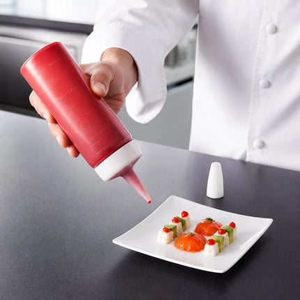 Bình Squeeze Araven 01376 355 ml - Nắp Trắng, Thân Trong