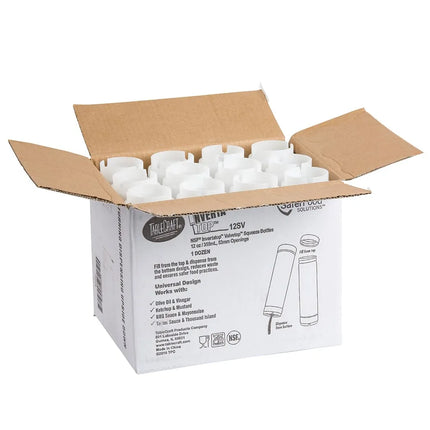 Bình Squeeze Invertatop Tablecraft 12SV 355 ml 2 Đầu Rót Màu Tự Nhiên