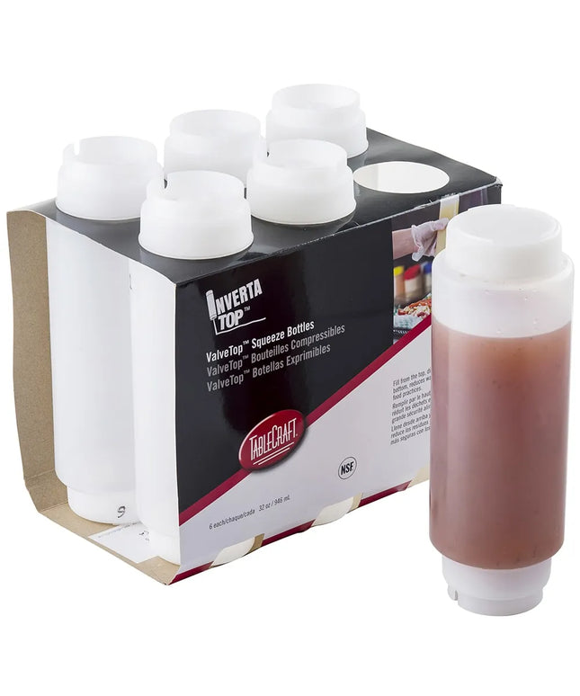 Bình Squeeze Invertatop Tablecraft C32SV 946 ml Polyethylene Trong Suốt